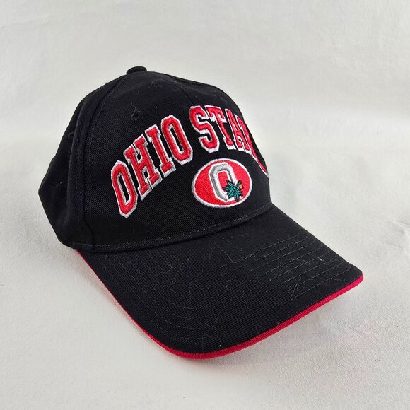 Ohio State Buckeyes Hat Mens Adjustable Black Snapback Cap Embroidered College - Picture 1 of 8
